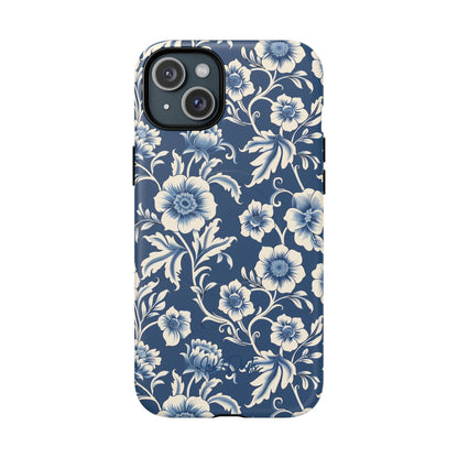 iPhone 15 Plus Matte Phone Case - Regal Florals | MagSafe iPhone Case