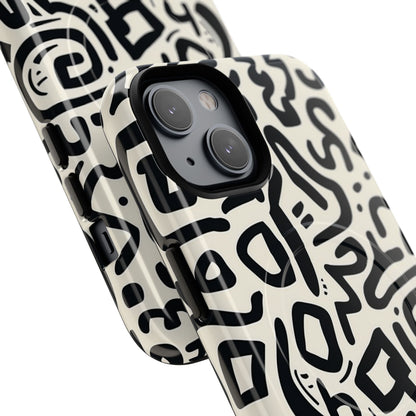 Phone Case - Abstract Doodle | MagSafe iPhone Case