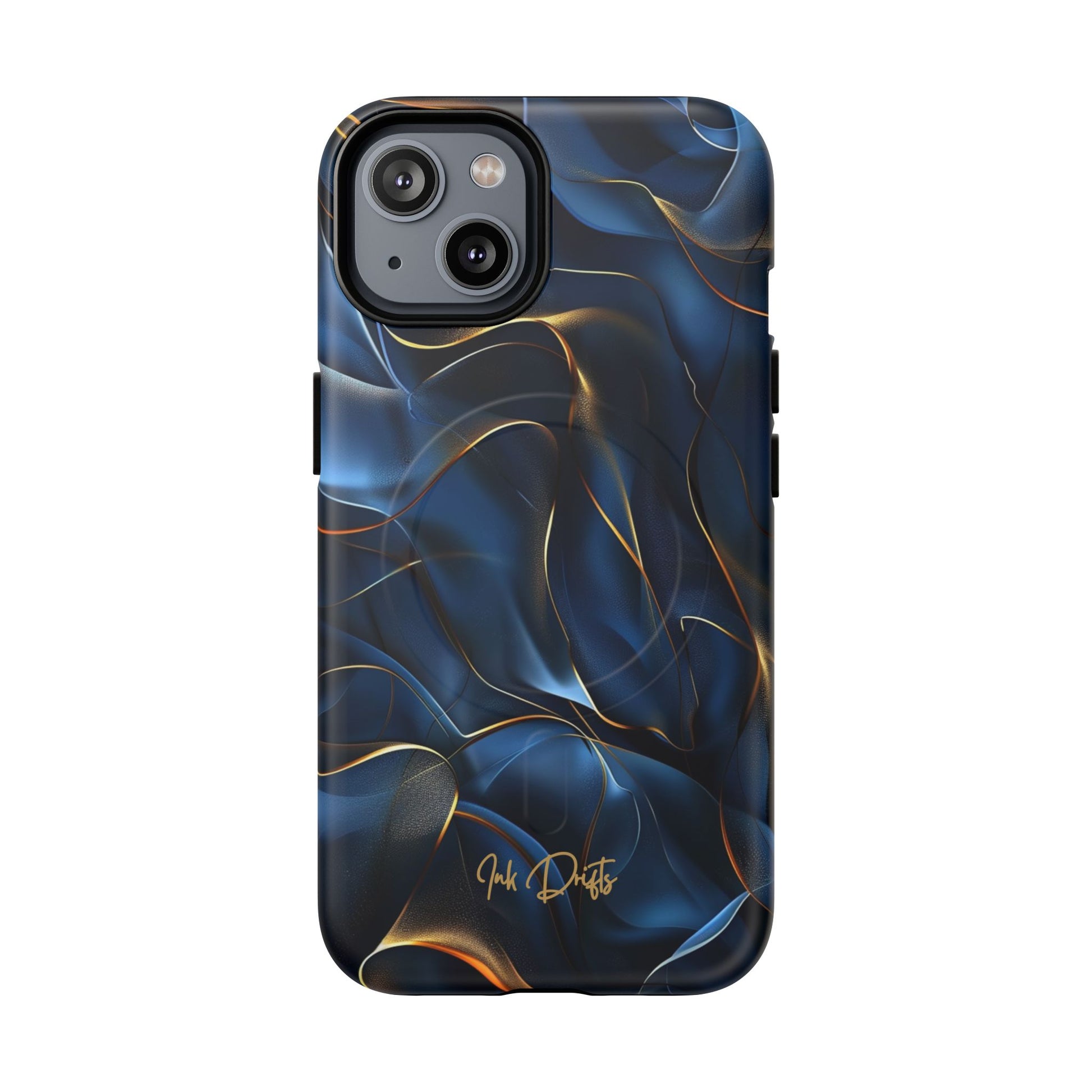 iPhone 14 Matte Phone Case - Golden Currents | MagSafe iPhone Case