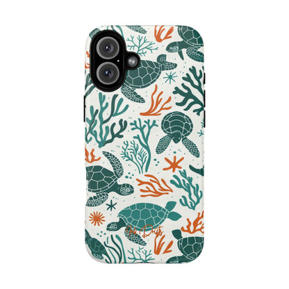 iPhone 16 Plus Matte Phone Case - Turtle Tango | MagSafe iPhone Case