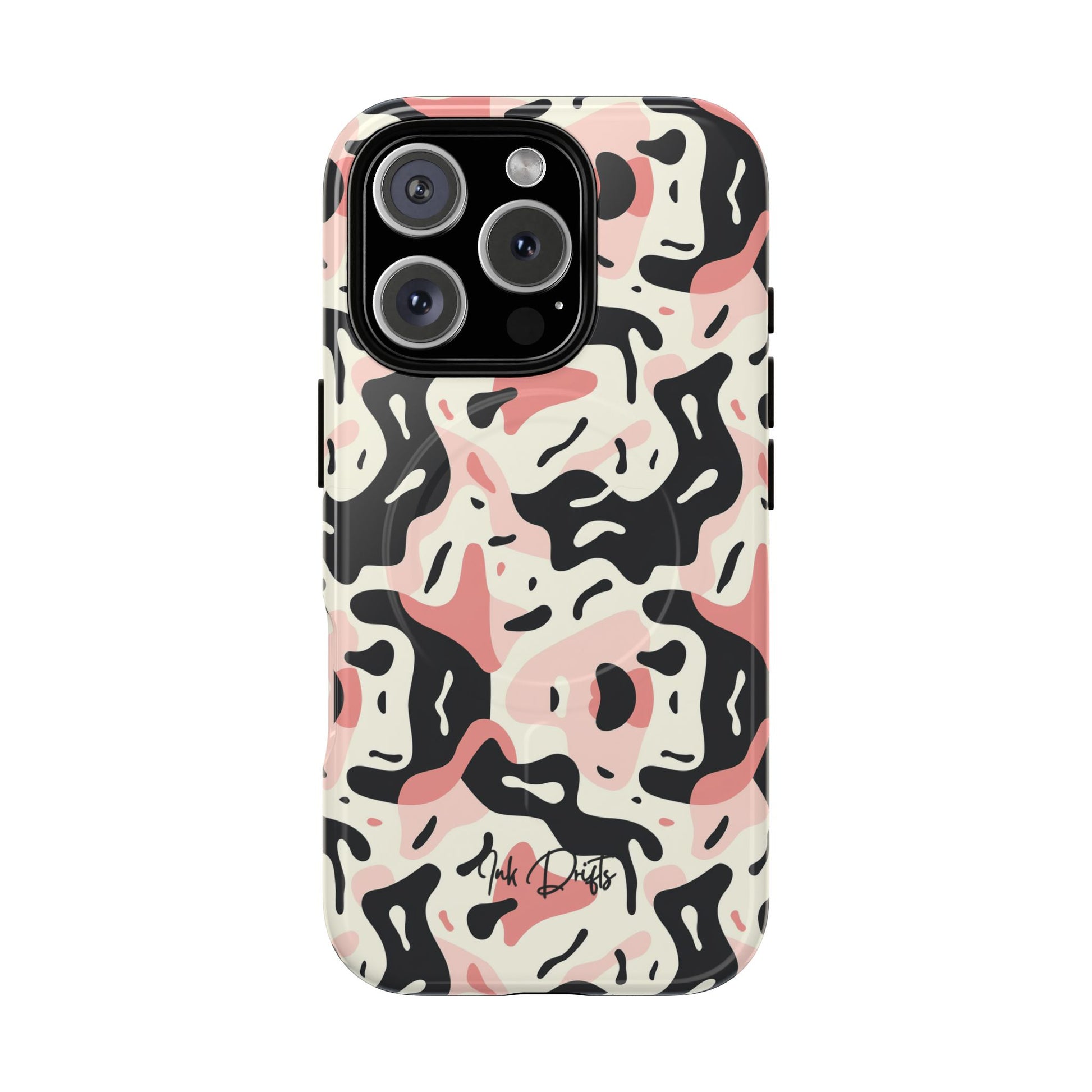 iPhone 16 Pro Glossy Phone Case - Pastel Camo | MagSafe iPhone Case