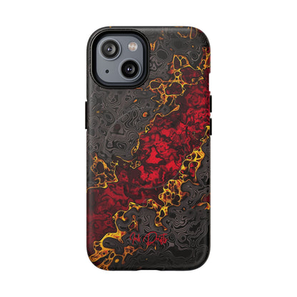 iPhone 14 Matte Phone Case - Volcanic Veins | MagSafe iPhone Case