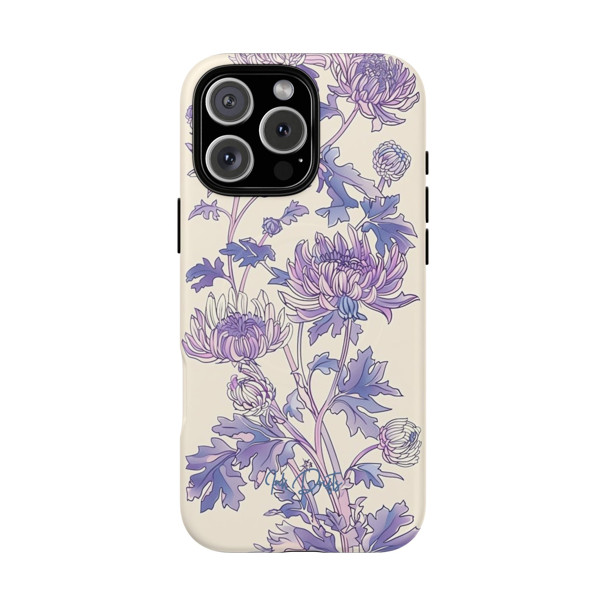 iPhone 16 Pro Max Matte Phone Case - Lavender Bloom | MagSafe iPhone Case