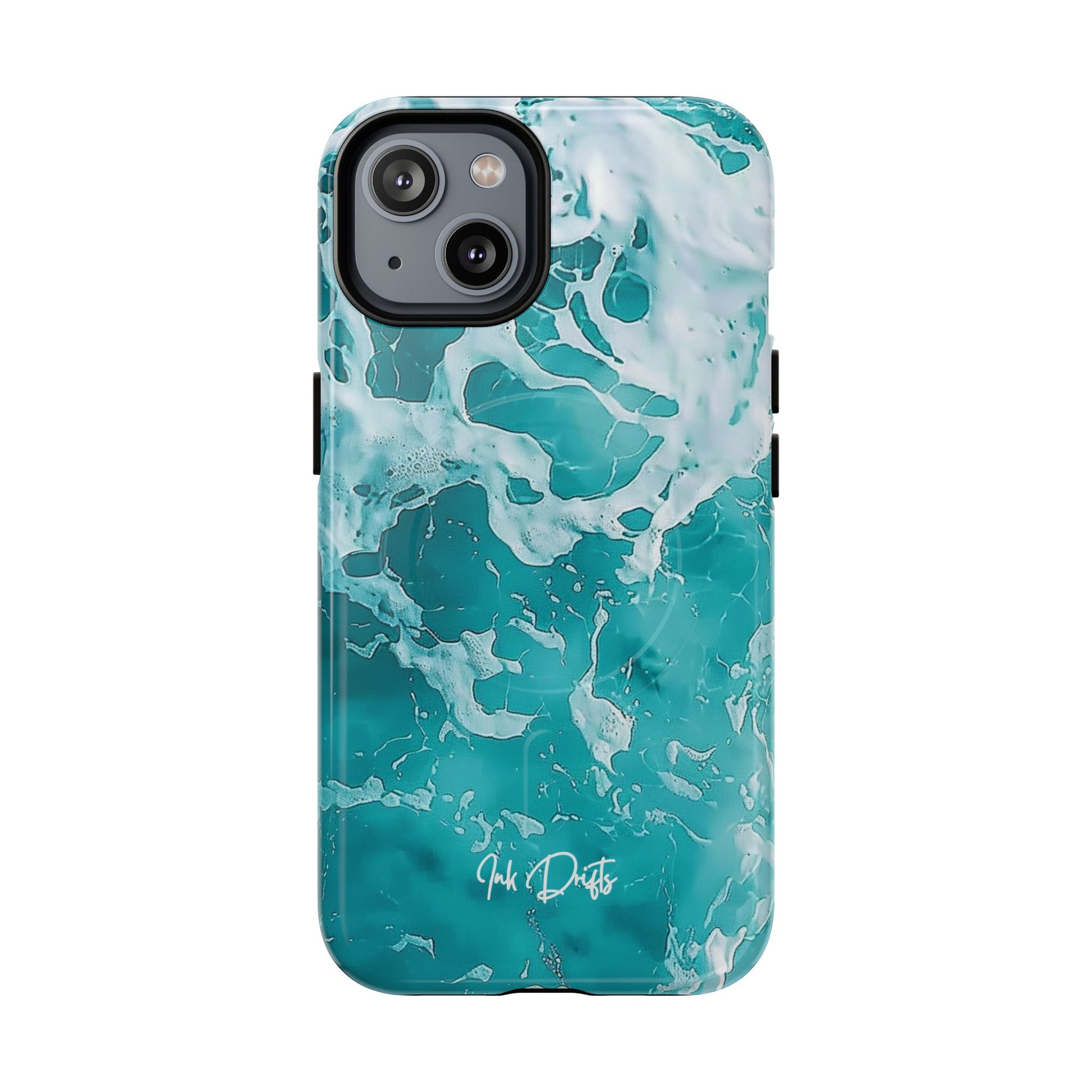 iPhone 14 Glossy Phone Case - Ocean Breeze | MagSafe iPhone Case