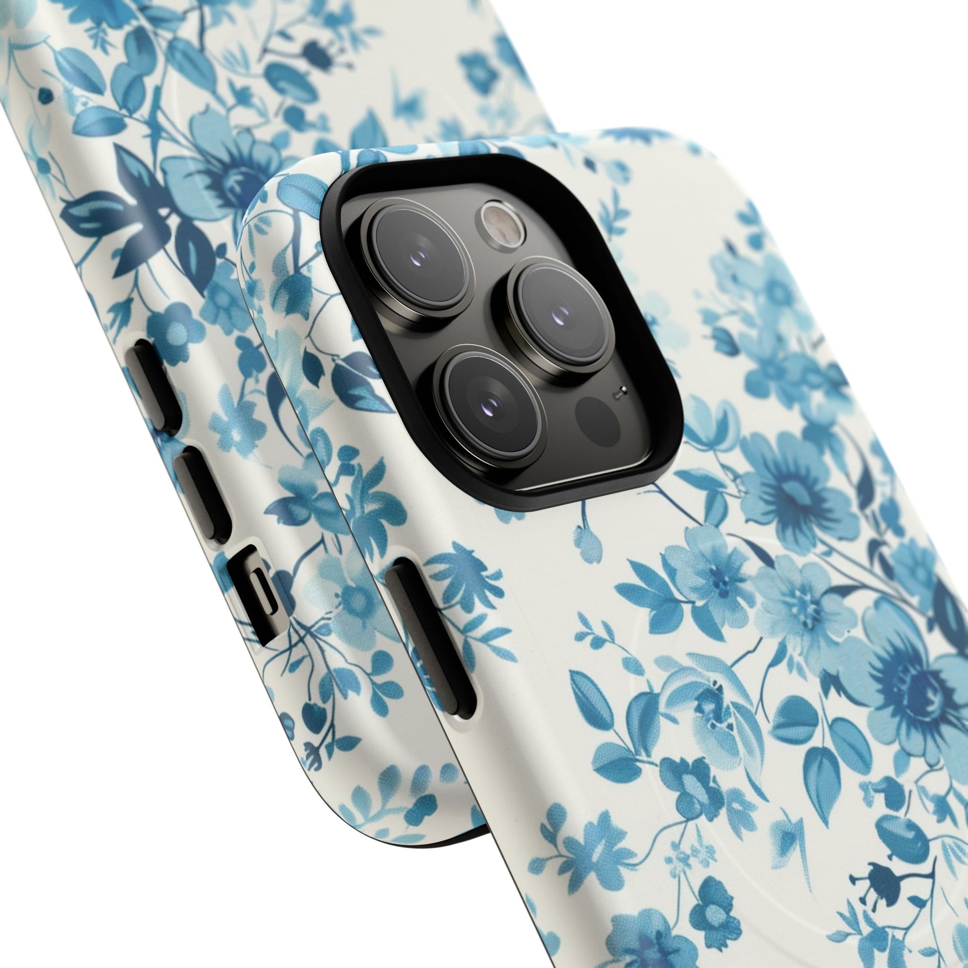 Phone Case - Blue Blossom | MagSafe iPhone Case