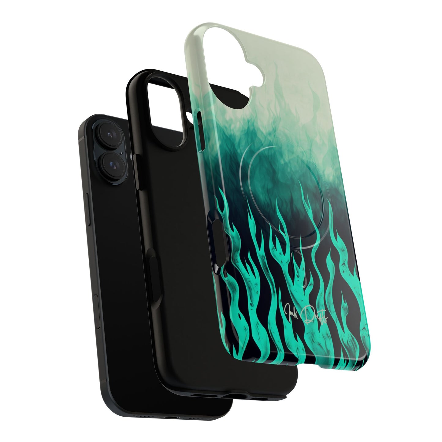 Phone Case - Teal Inferno | MagSafe iPhone Case