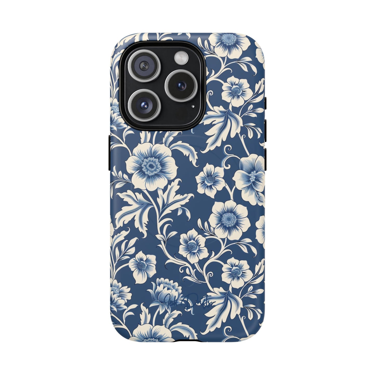 iPhone 15 Pro Matte Phone Case - Regal Florals | MagSafe iPhone Case