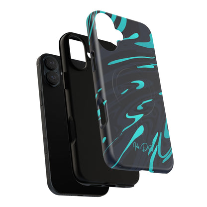 Phone Case - Turquoise Splash | MagSafe iPhone Case