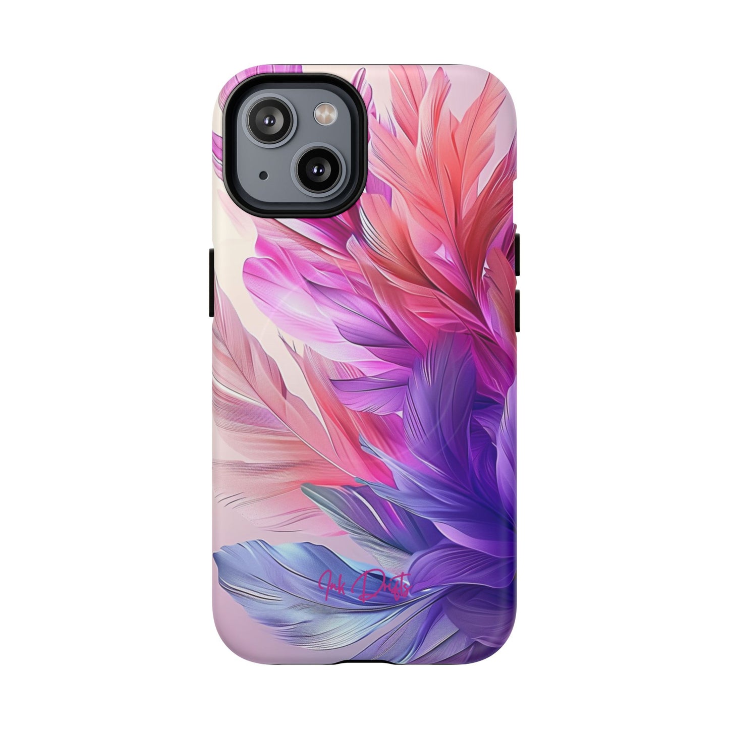 iPhone 14 Matte Phone Case - Feather Bliss | MagSafe iPhone Case