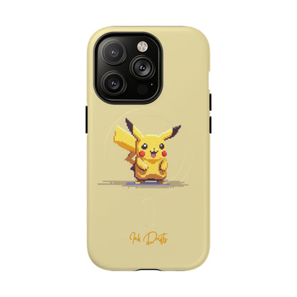 iPhone 14 Pro Matte Phone Case - Pixel Pikachu | MagSafe iPhone Case