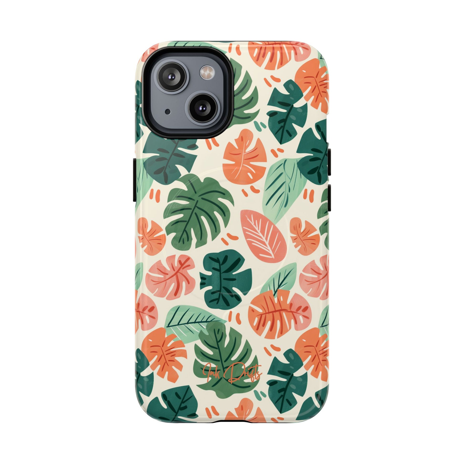 iPhone 14 Glossy Phone Case - Tropical Breeze | MagSafe iPhone Case