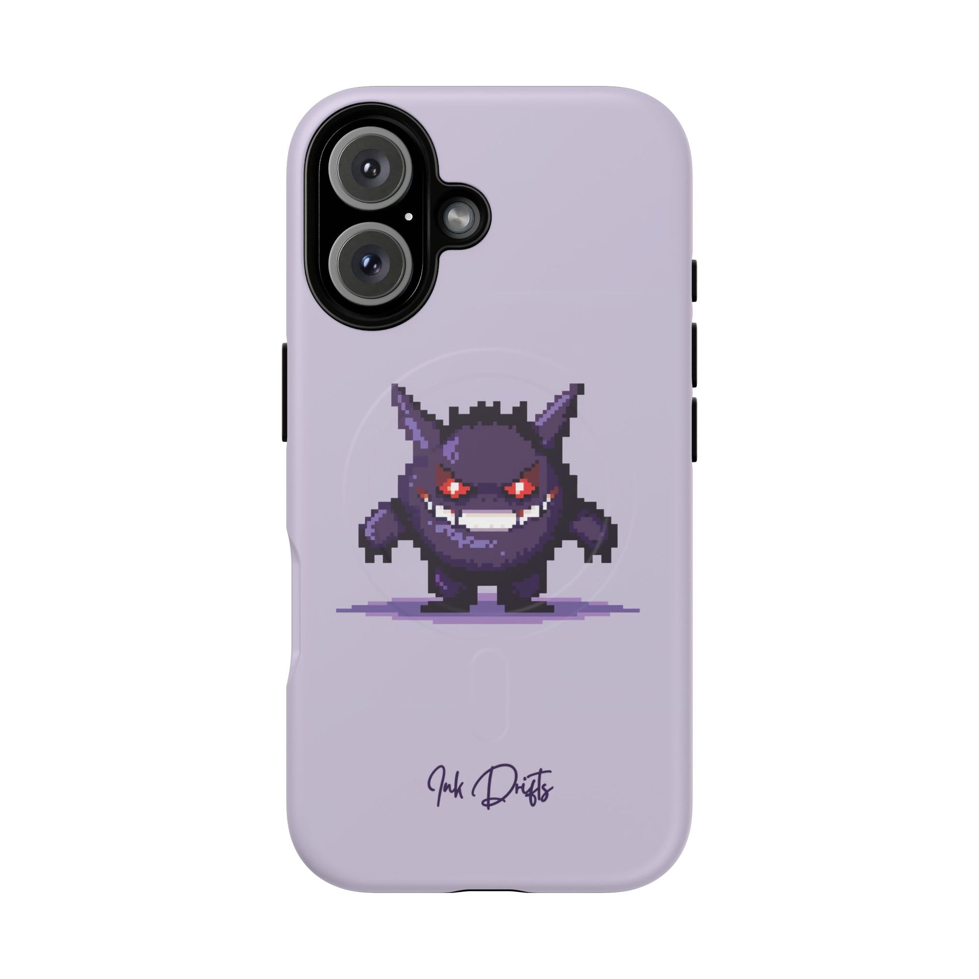 iPhone 16 Matte Phone Case - Pixel Gengar | MagSafe iPhone Case