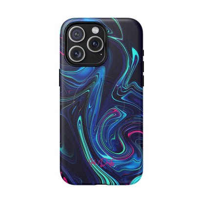 iPhone 15 Pro Max Matte Phone Case - Neon Abyss | MagSafe iPhone Case