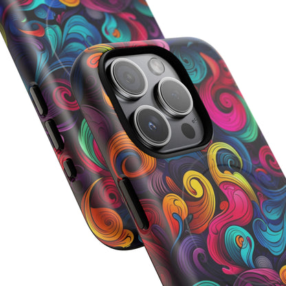 Phone Case - Psychedelic Waves | MagSafe iPhone Case