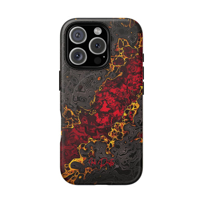 iPhone 16 Pro Matte Phone Case - Volcanic Veins | MagSafe iPhone Case