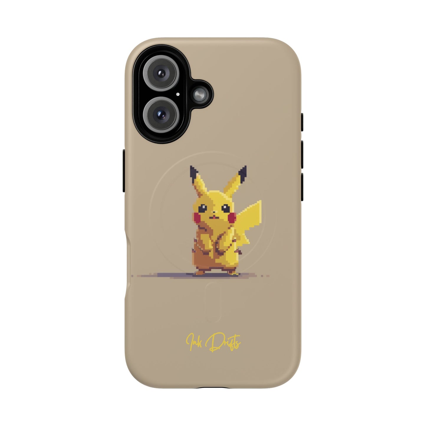 iPhone 16 Matte Phone Case - Pixel Pikachu 2 | MagSafe iPhone Case