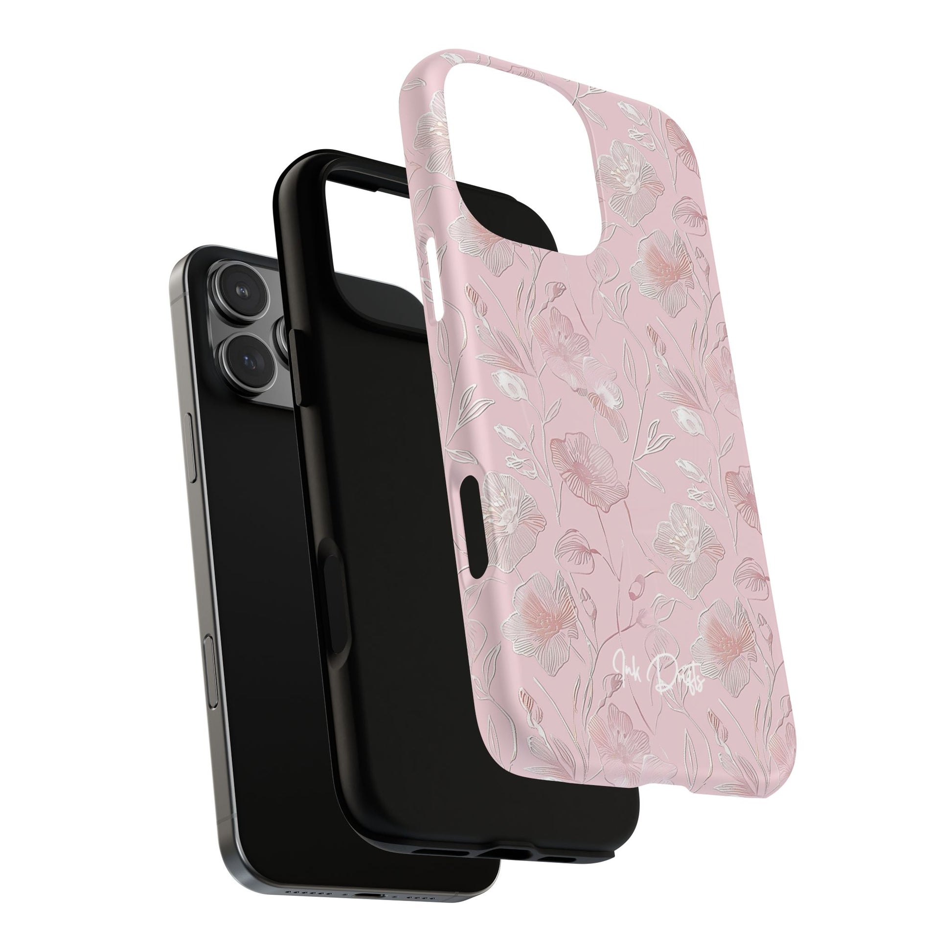 Phone Case - Pink Flora | MagSafe iPhone Case