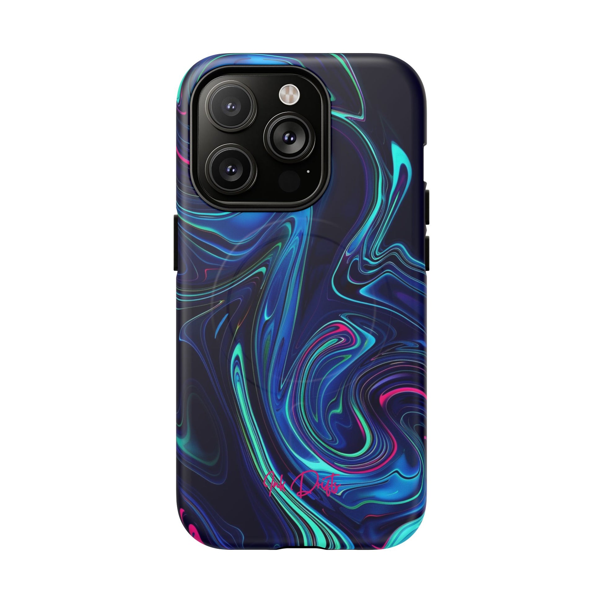 iPhone 14 Pro Matte Phone Case - Neon Abyss | MagSafe iPhone Case