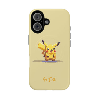 iPhone 16 Matte Phone Case - Pixel Pikachu | MagSafe iPhone Case