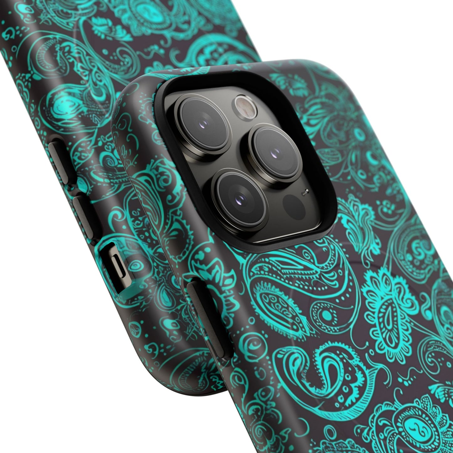 Phone Case - Teal Paisley | MagSafe iPhone Case