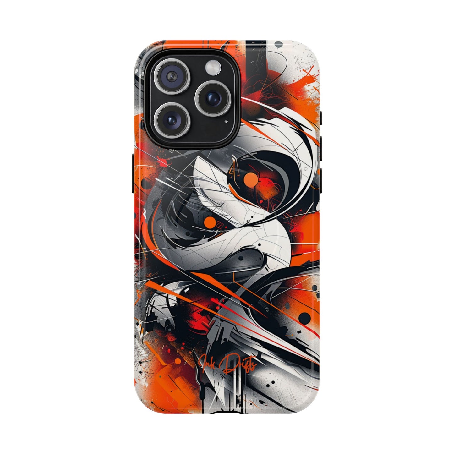 iPhone 15 Pro Max Glossy Phone Case - Urban Vortex | MagSafe iPhone Case