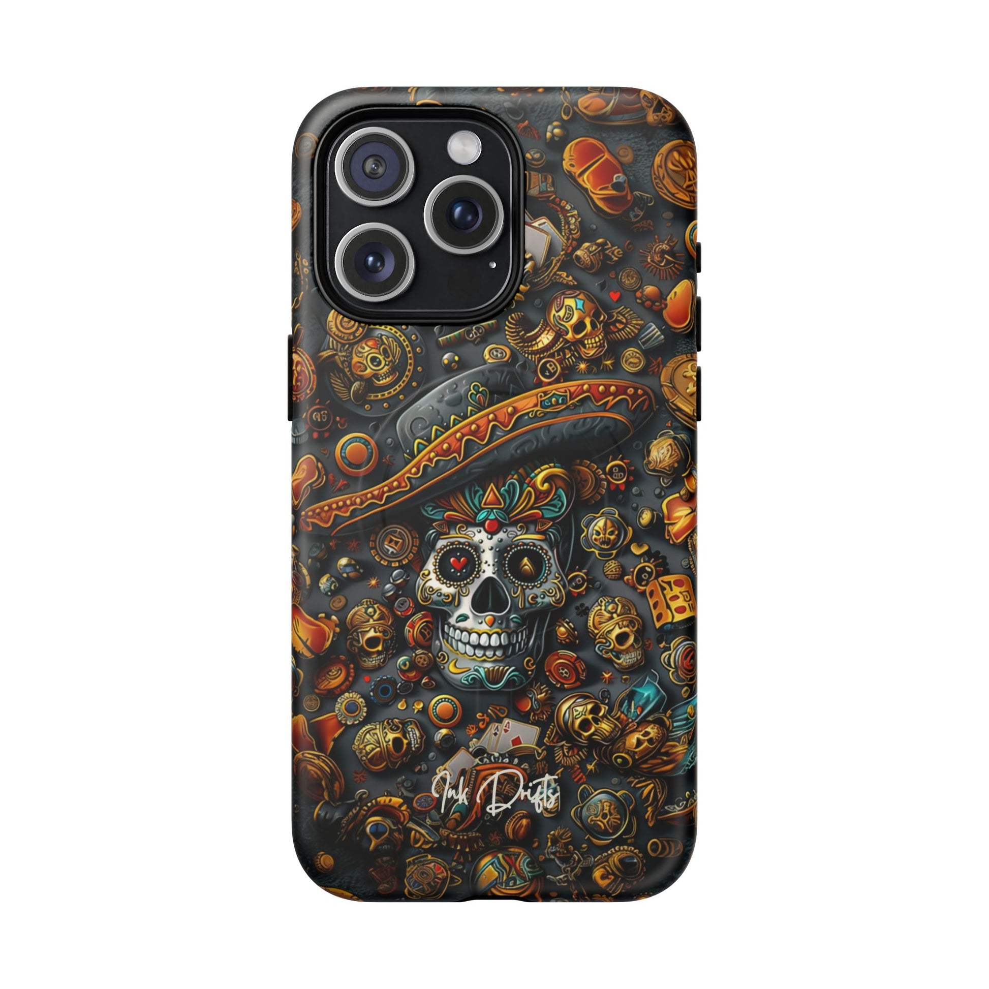 iPhone 15 Pro Max Matte Phone Case - Aztec Gold | MagSafe iPhone Case