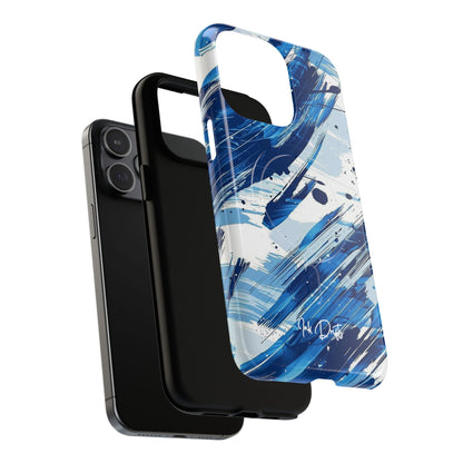 Phone Case - Azure Strokes | MagSafe iPhone Case