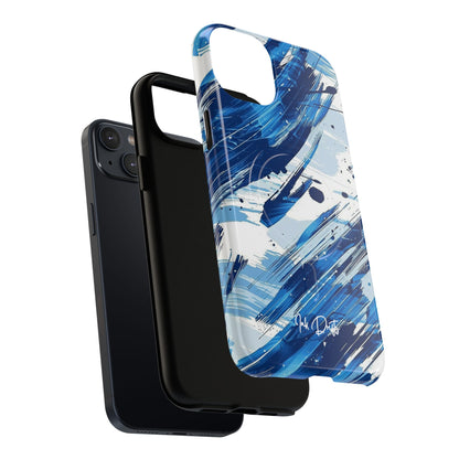 Phone Case - Azure Strokes | MagSafe iPhone Case