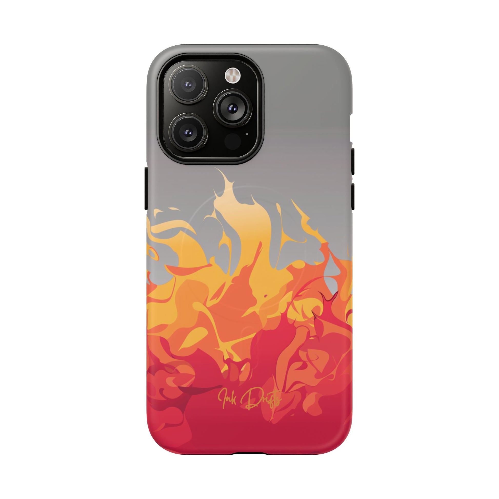 iPhone 14 Pro Max Matte Phone Case - Flame Burst | MagSafe iPhone Case