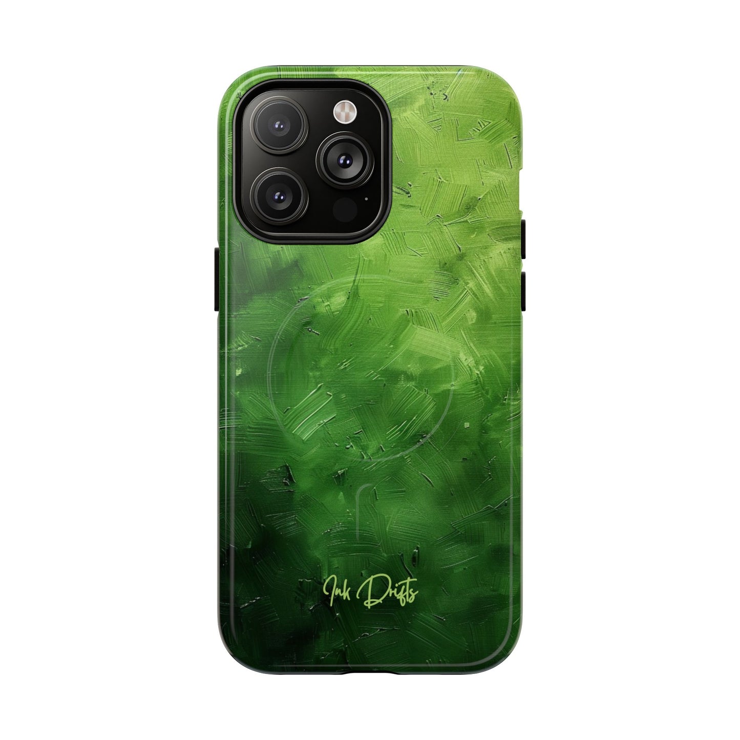 iPhone 14 Pro Max Glossy Phone Case - Forest Texture | MagSafe iPhone Case