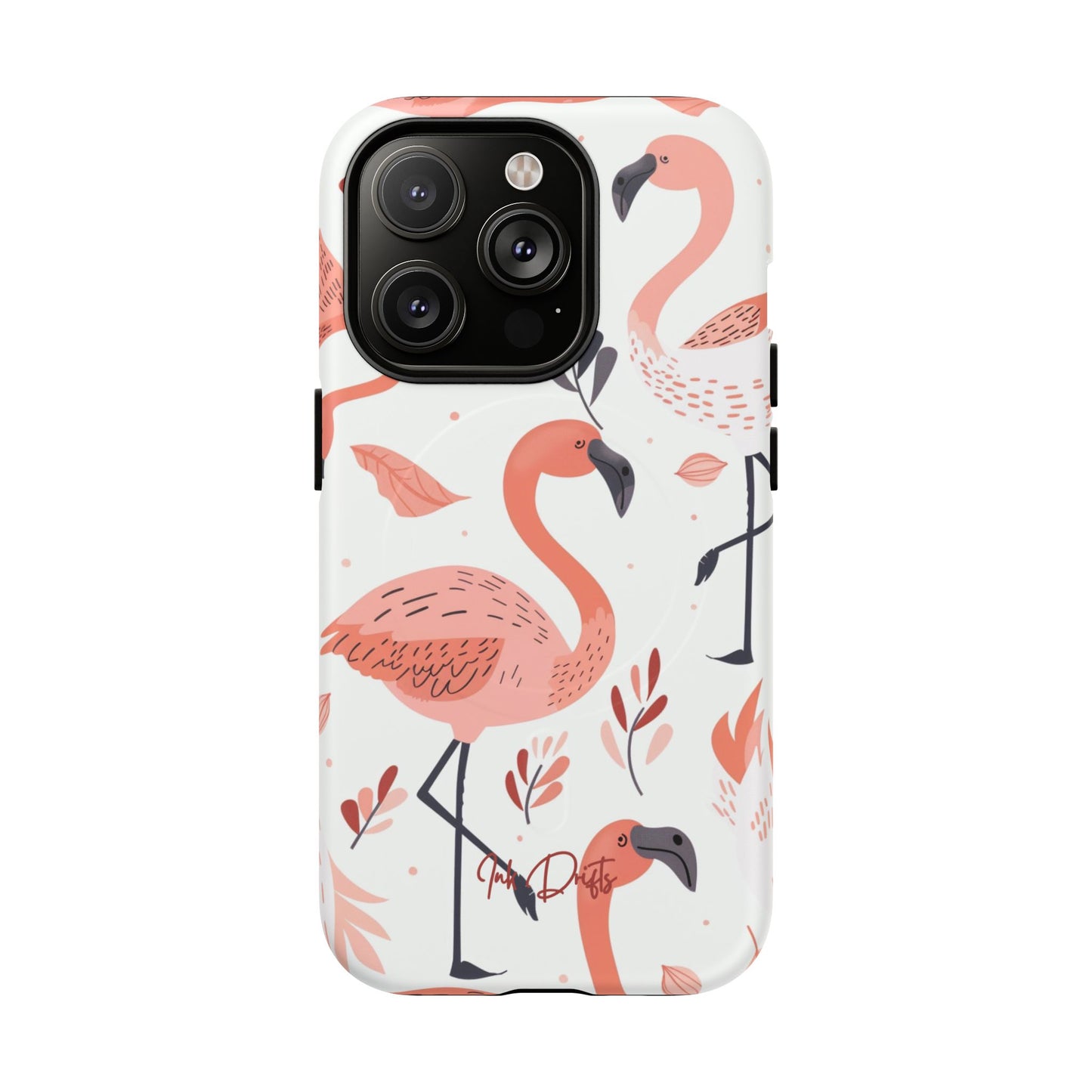 iPhone 14 Pro Matte Phone Case - Flamingo Paradise | MagSafe iPhone Case