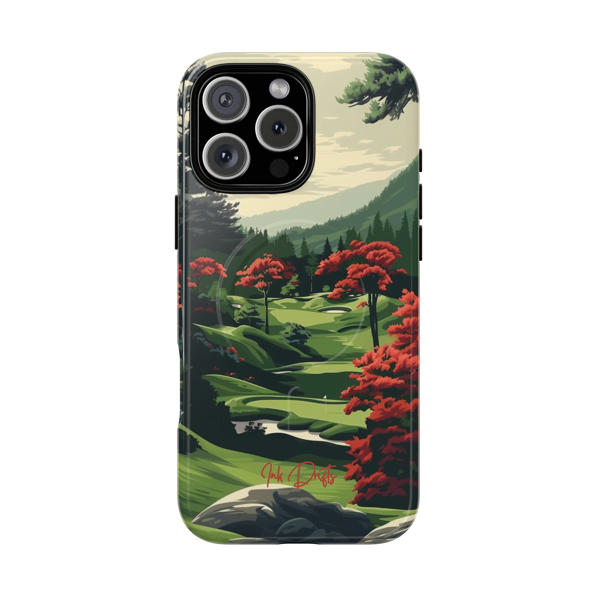 iPhone 16 Pro Max Glossy Phone Case - Tranquil Hills | MagSafe iPhone Case