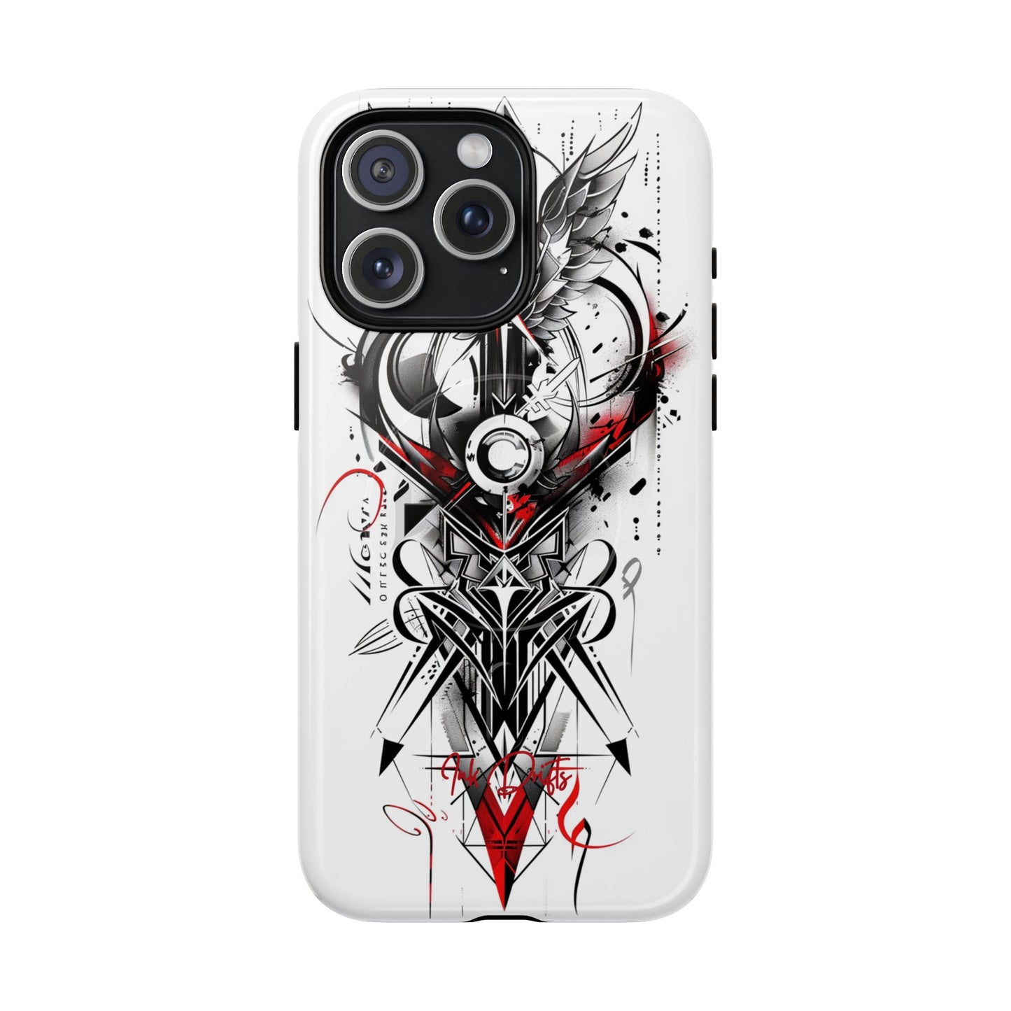 iPhone 15 Pro Max Glossy Phone Case - Cyber Sigil | MagSafe iPhone Case