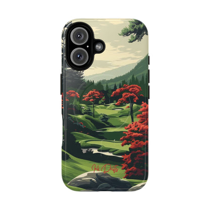 iPhone 16 Glossy Phone Case - Tranquil Hills | MagSafe iPhone Case