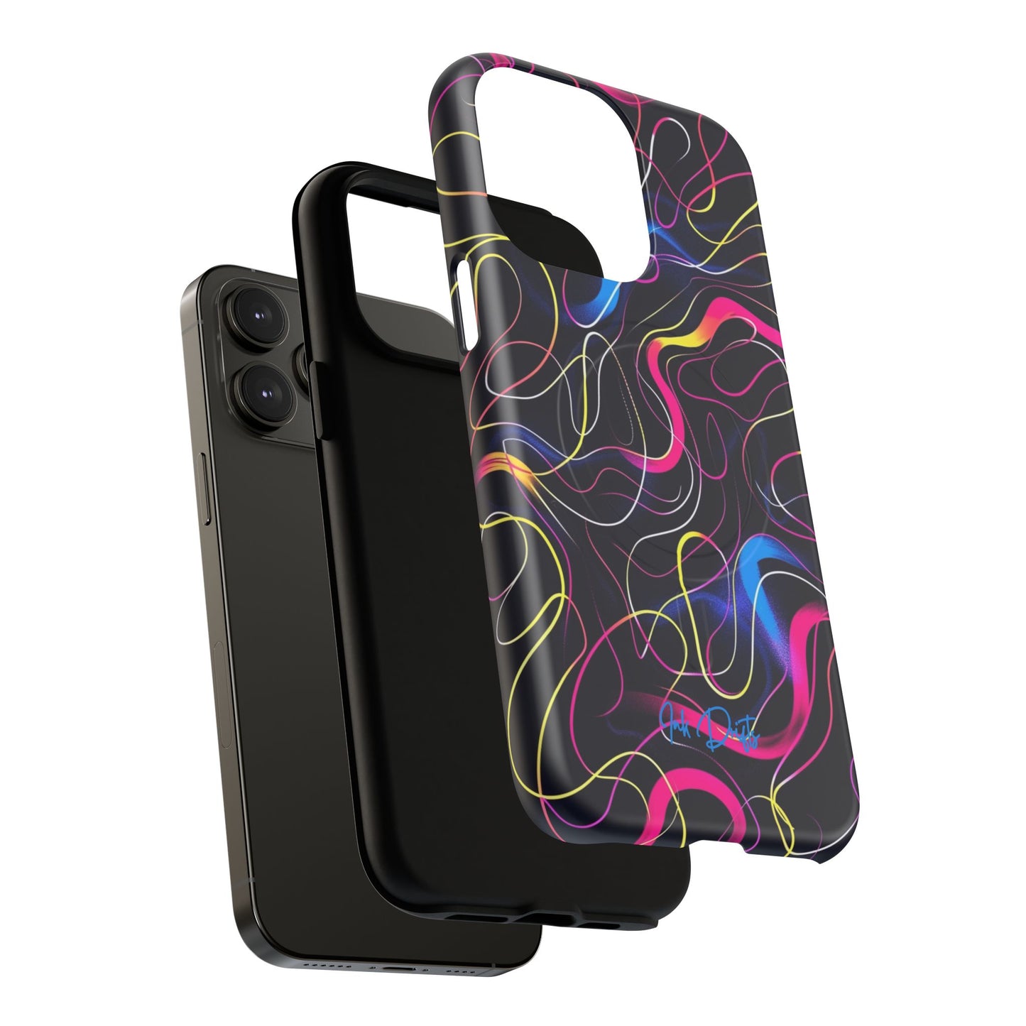 Phone Case - Neon Tangles | MagSafe iPhone Case