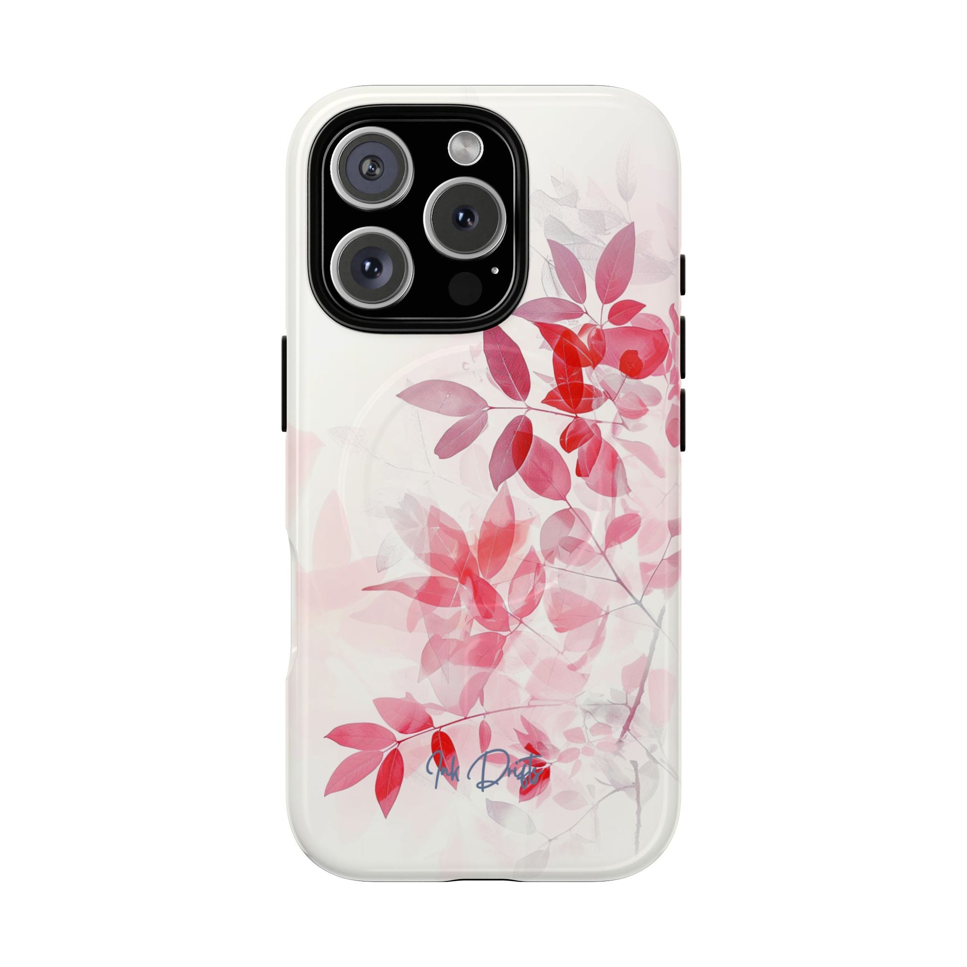 iPhone 16 Pro Glossy Phone Case - Whispering Leaves | MagSafe iPhone Case