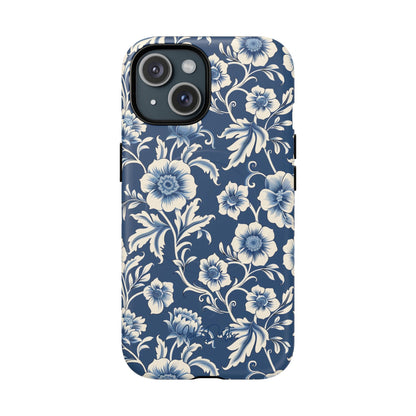 iPhone 15 Matte Phone Case - Regal Florals | MagSafe iPhone Case