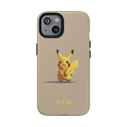 iPhone 14 Matte Phone Case - Pixel Pikachu 2 | MagSafe iPhone Case