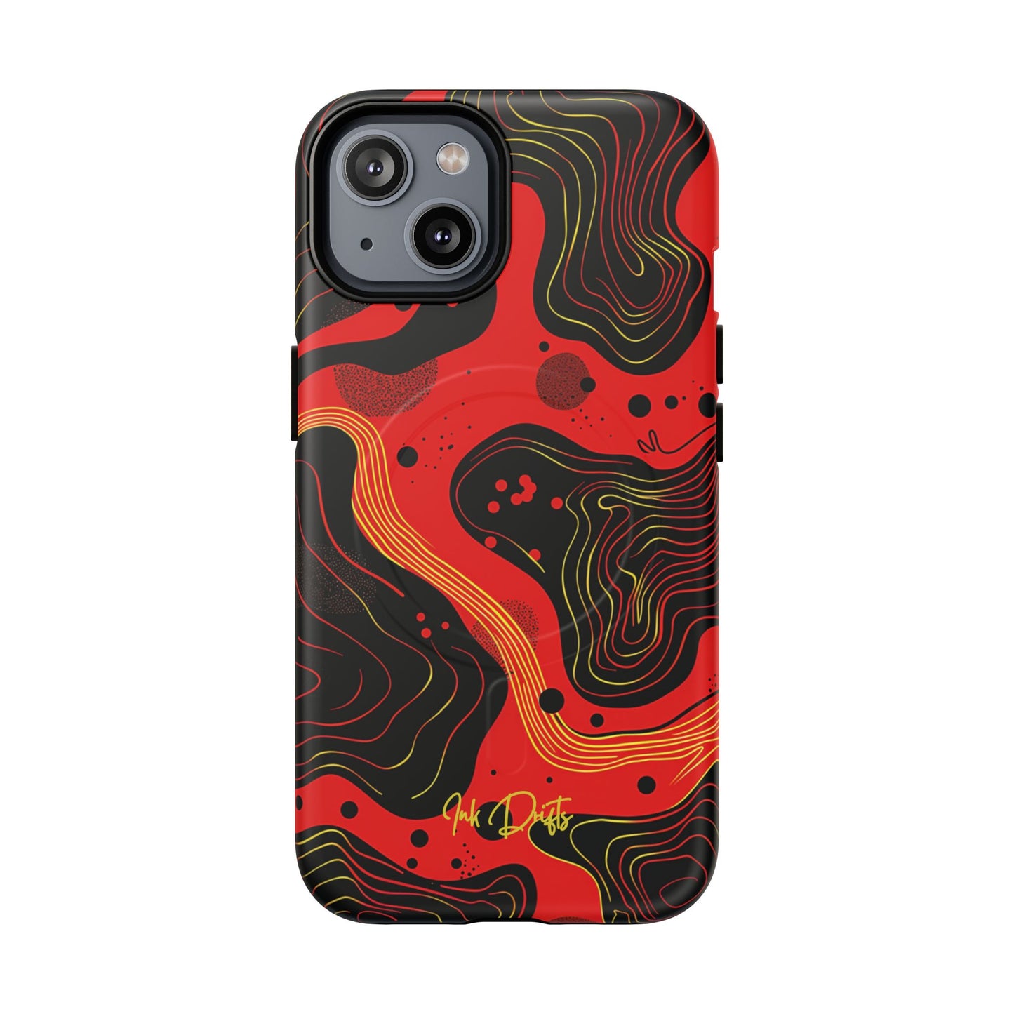 iPhone 14 Matte Phone Case - Ember Waves | MagSafe iPhone Case