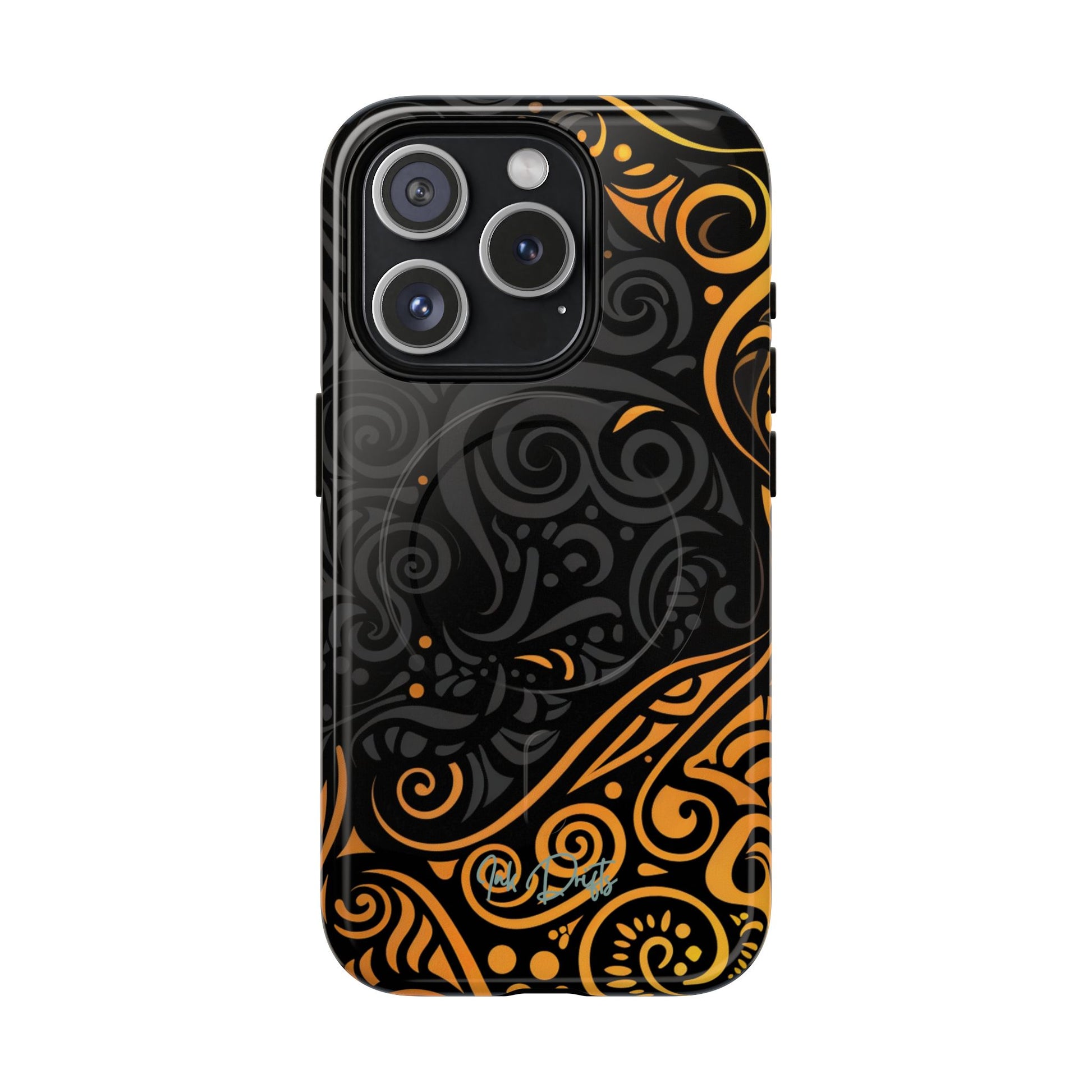 iPhone 15 Pro Glossy Phone Case - Sun Eclipse | MagSafe iPhone Case