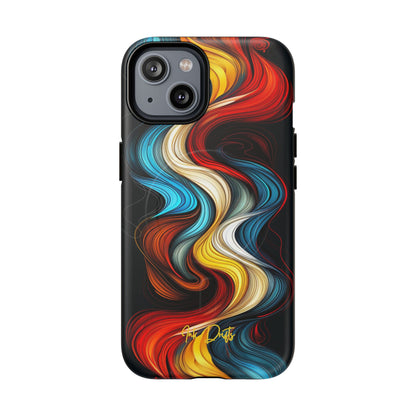 iPhone 14 Matte Phone Case - Tangled Colors | MagSafe iPhone Case