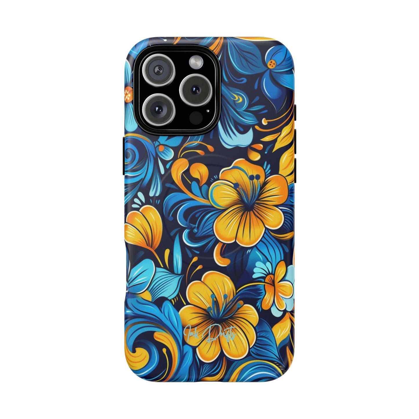 iPhone 16 Pro Max Matte Phone Case - Floral Fusion | MagSafe iPhone Case