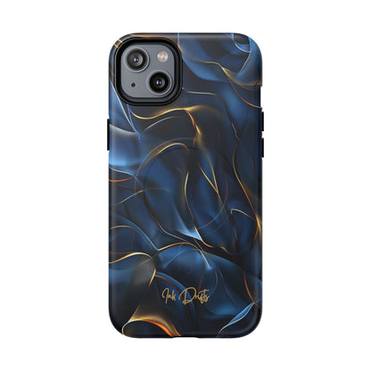 iPhone 14 Plus Matte Phone Case - Golden Currents | MagSafe iPhone Case