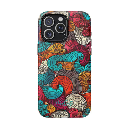 iPhone 15 Pro Max Matte Phone Case - Vivid Curls | MagSafe iPhone Case