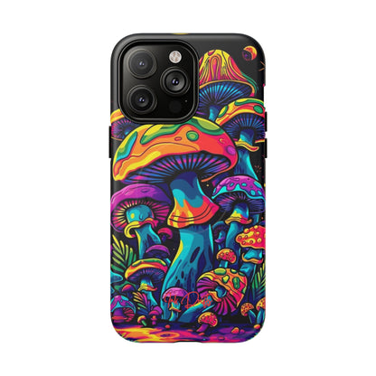 iPhone 14 Pro Max Matte Phone Case - Psychedelic Fungi | MagSafe iPhone Case