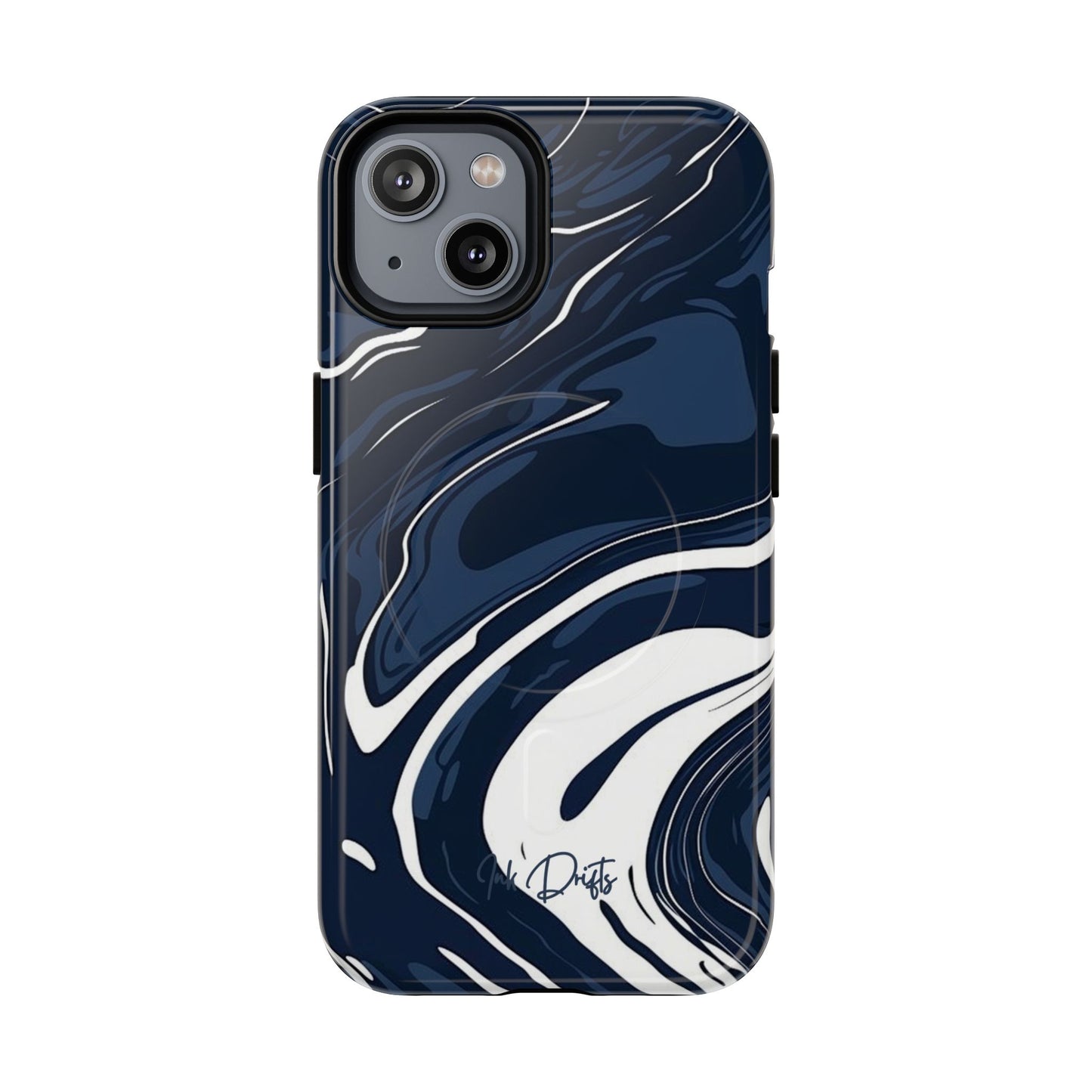 iPhone 14 Glossy Phone Case - Marble Swirl | MagSafe iPhone Case