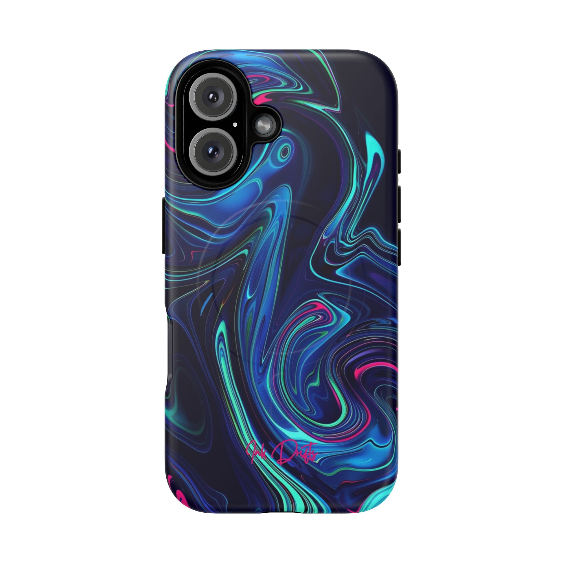 iPhone 16 Matte Phone Case - Neon Abyss | MagSafe iPhone Case