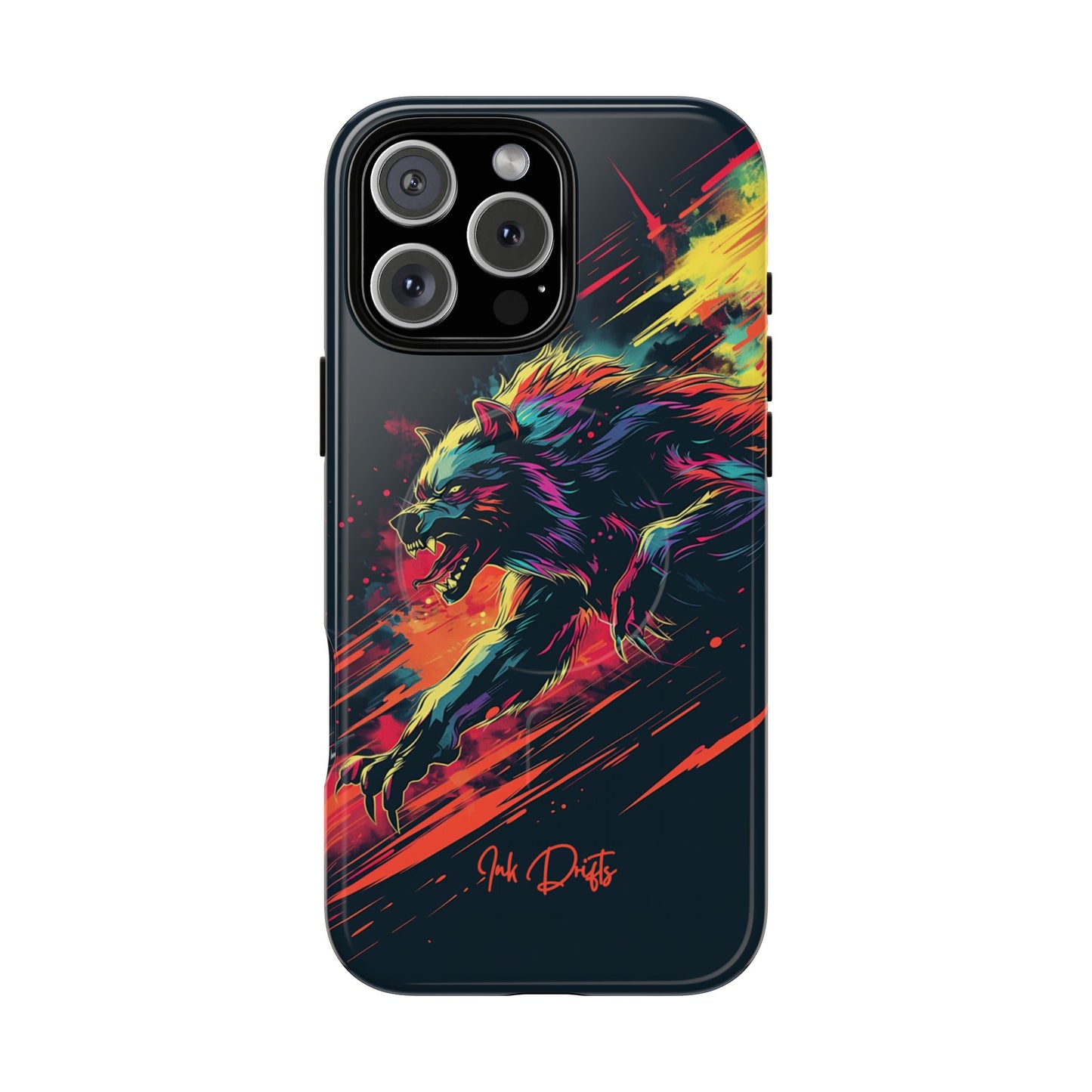 iPhone 16 Pro Max Glossy Phone Case - Lunar Werewolf | MagSafe iPhone Case