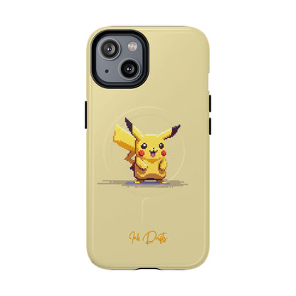 iPhone 14 Glossy Phone Case - Pixel Pikachu | MagSafe iPhone Case