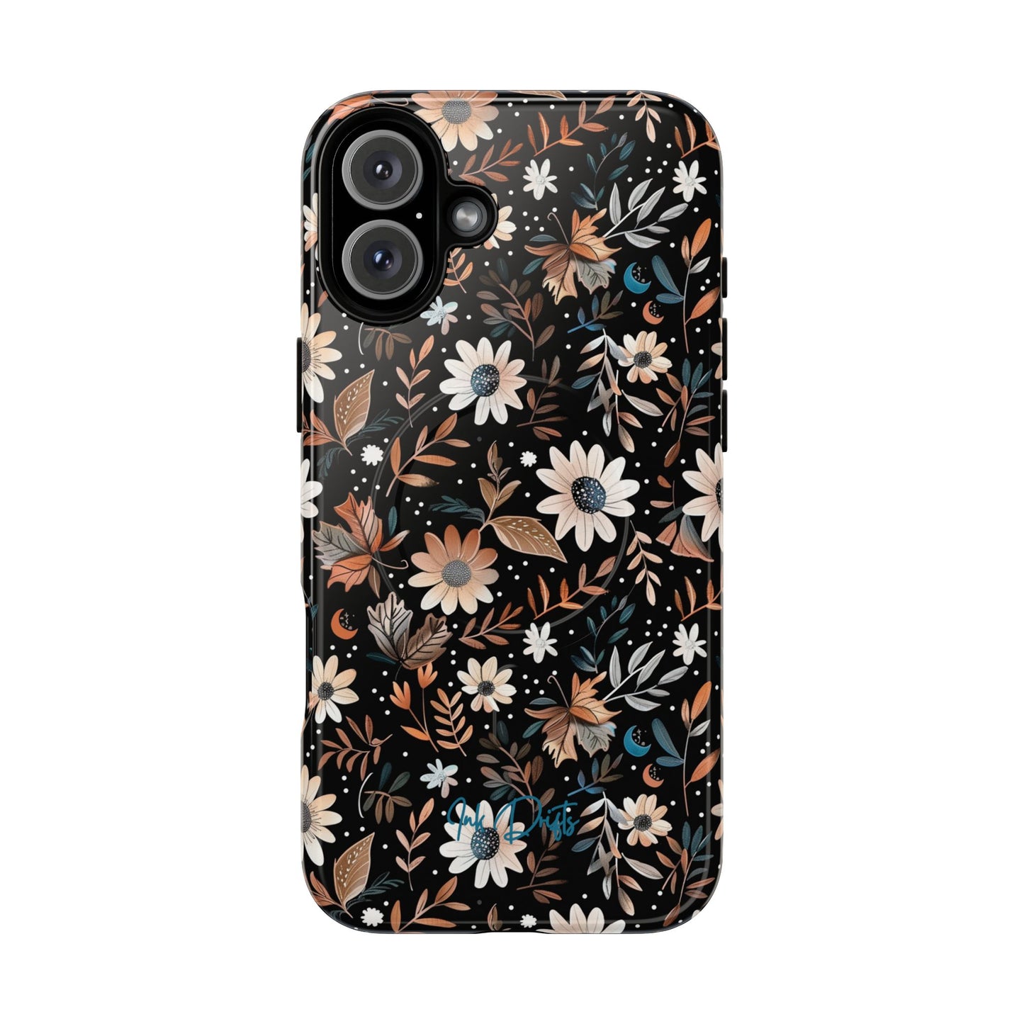 iPhone 16 Plus Glossy Phone Case - Midnight Meadow | MagSafe iPhone Case